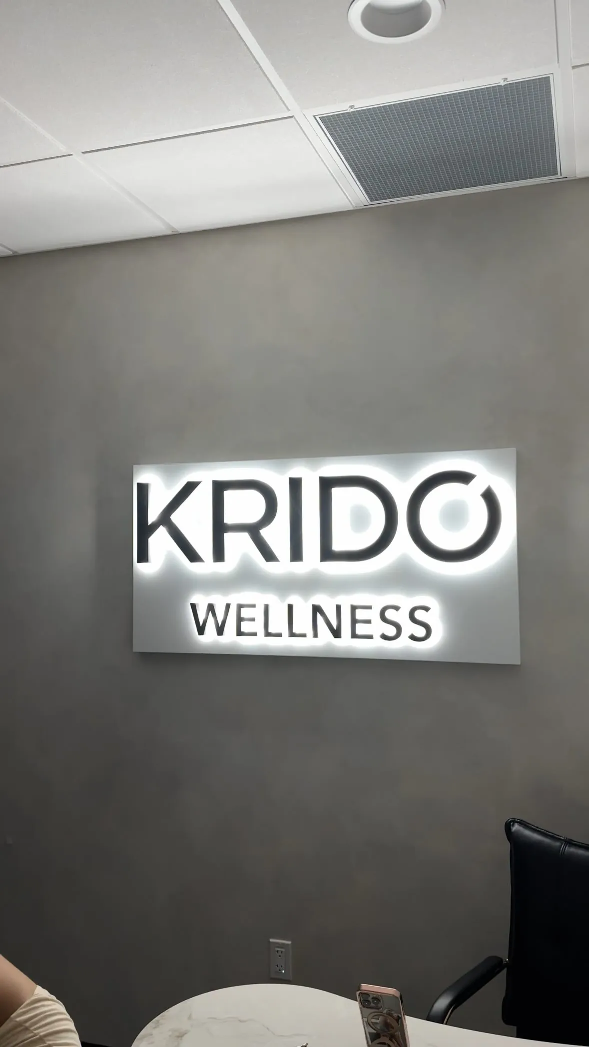Inside KRIDO Wellness.