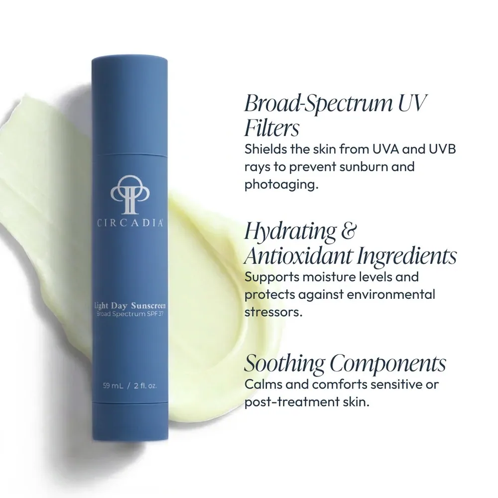Light Day Sunscreen Broad Spectrum SPF 37 by Circadia — professional skincare available at KRIDO Wellness