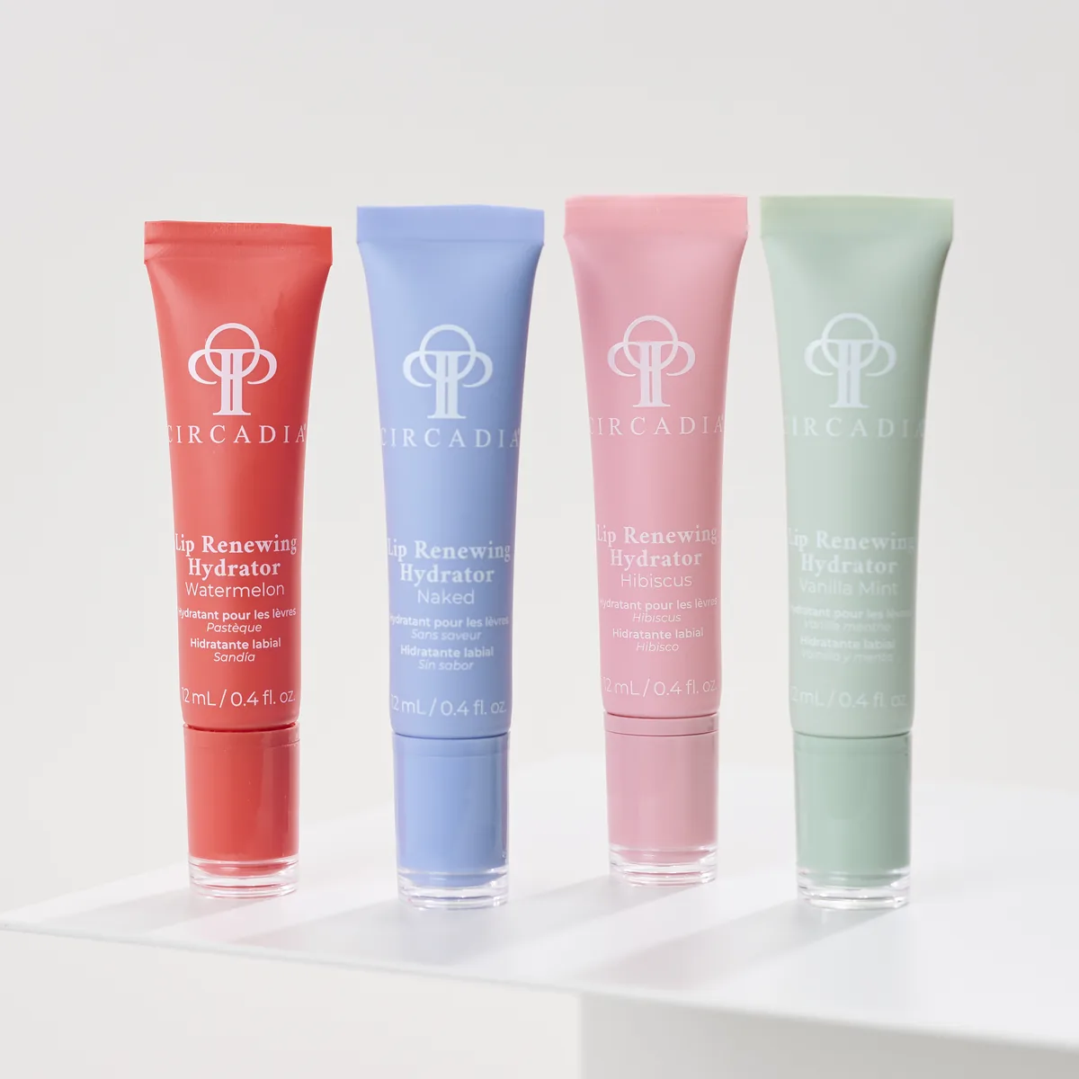 Lip Renewing Hydrator - Peppermint Mocha by Circadia, with the other Lip Renewing Hydrator shades
