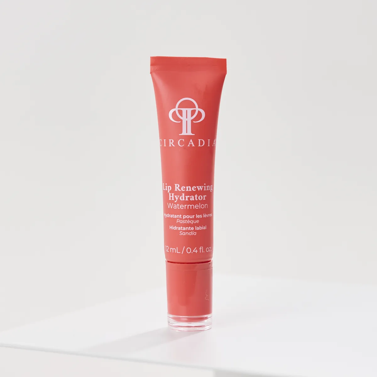 Lip Renewing Hydrator – Watermelon by Circadia, on a white pedestal
